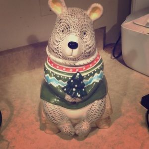 Heather Goldminc Christmas Bear Cookie Jar